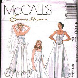 Mccall's M4109 Tops & Petticoats Pattern - Wedding, Prom Misses Size 4-6-8-10